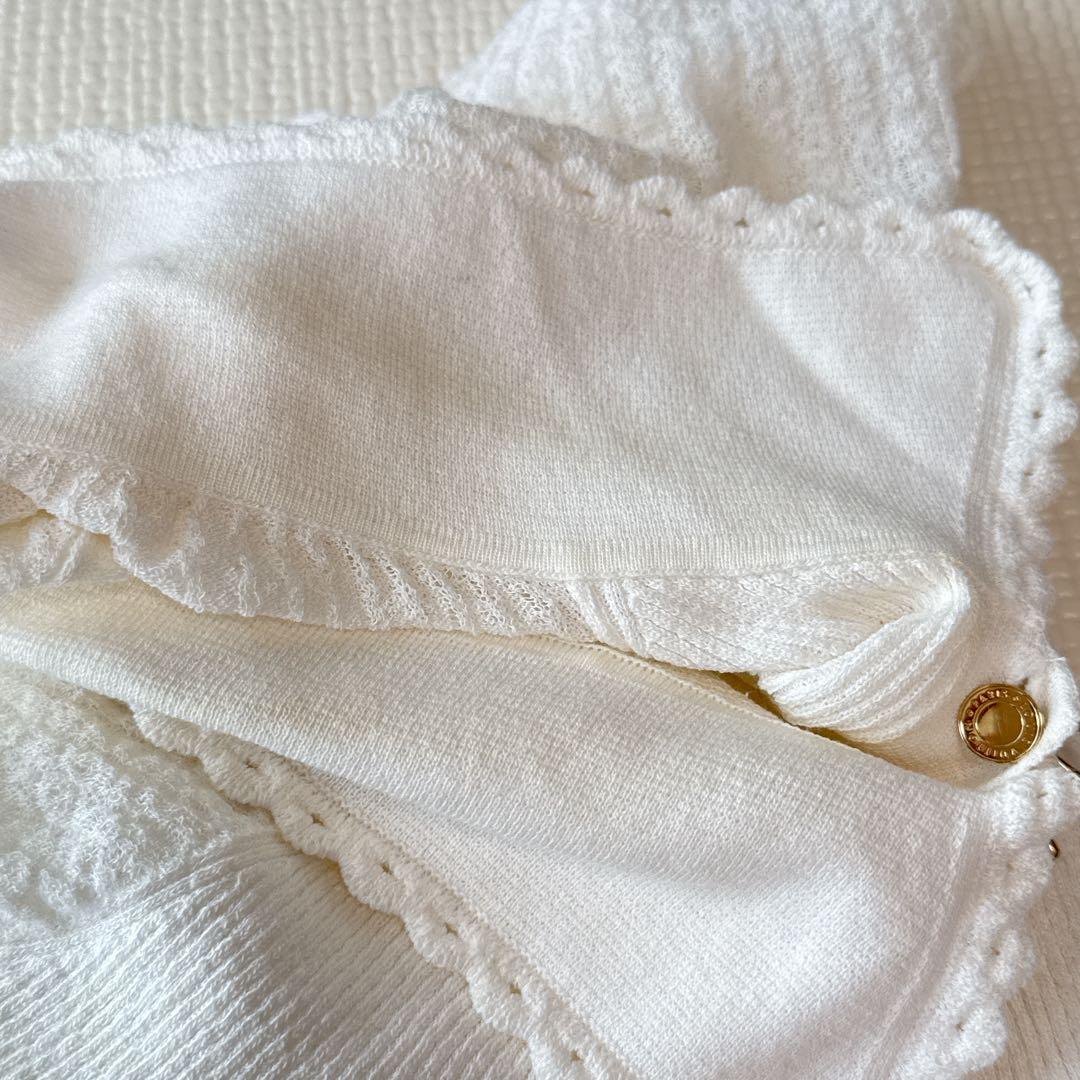 LOUIS VUITTON 半袖Tシャツ Lサイズ　ホワイト　ゴールド　リボン