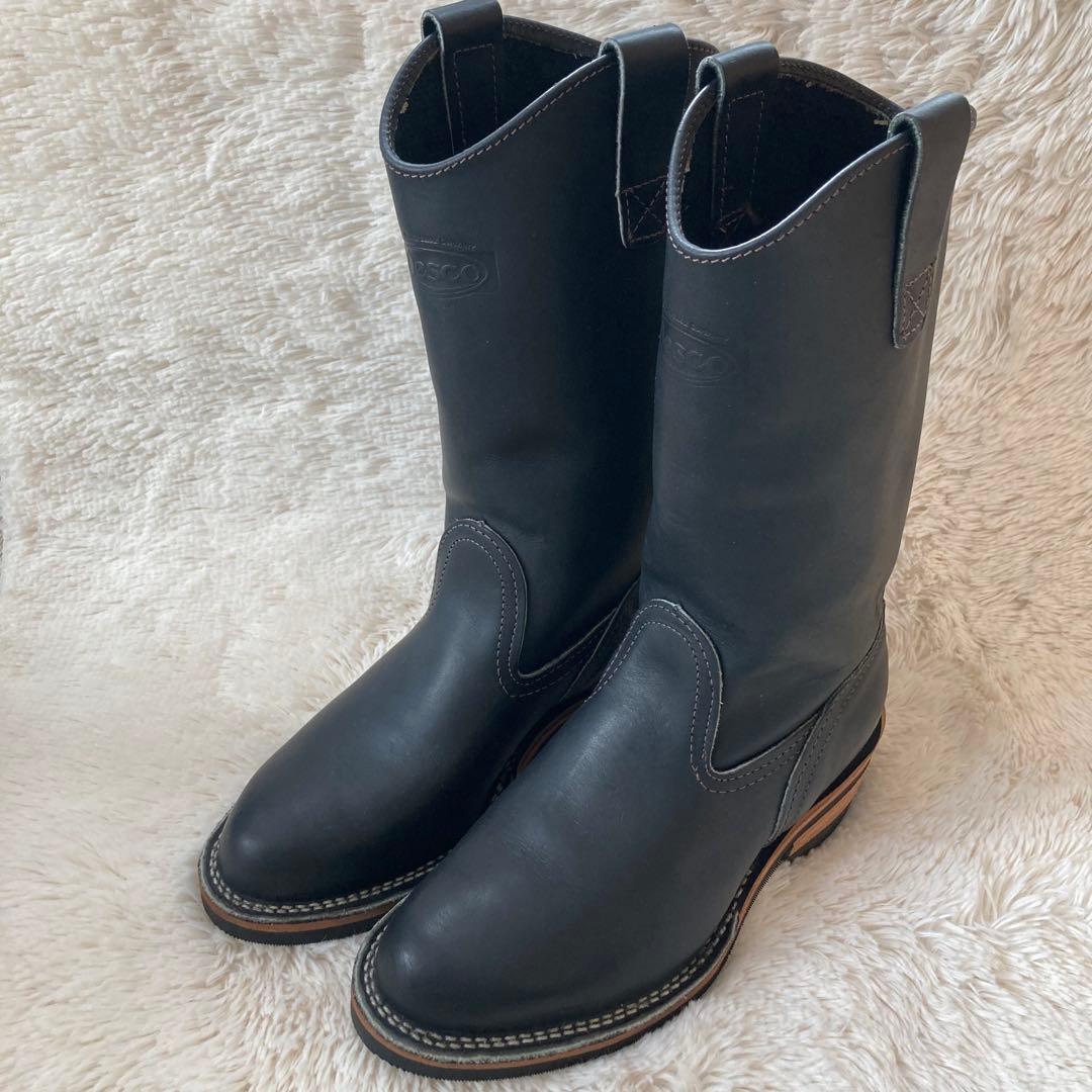 ✨希少•極美品✨ウエスコ Wesco ウエスタンブーツ 黒 4.5E 廃盤 本革