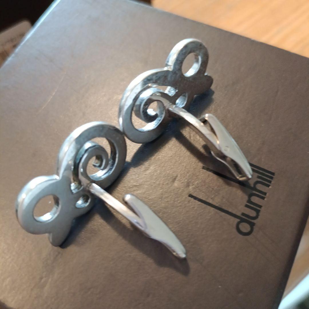 DUNHILL カフス　シルバー 925 アニマル柄　蛇　スネーク