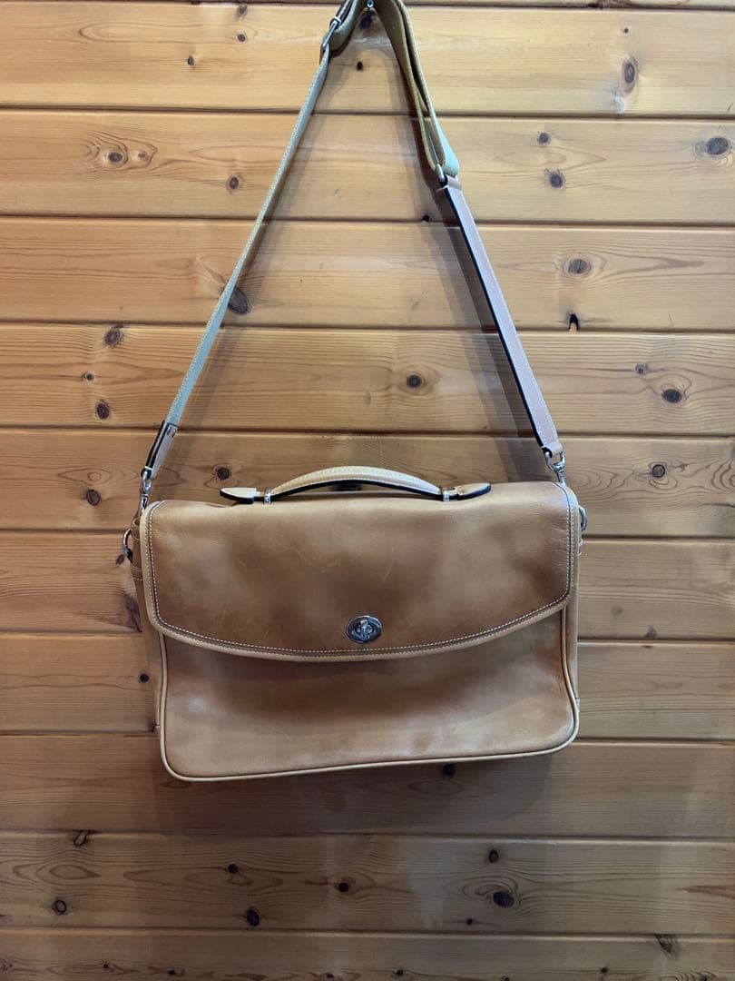 【美品】オールドコーチ　レザーショルダーバッグ