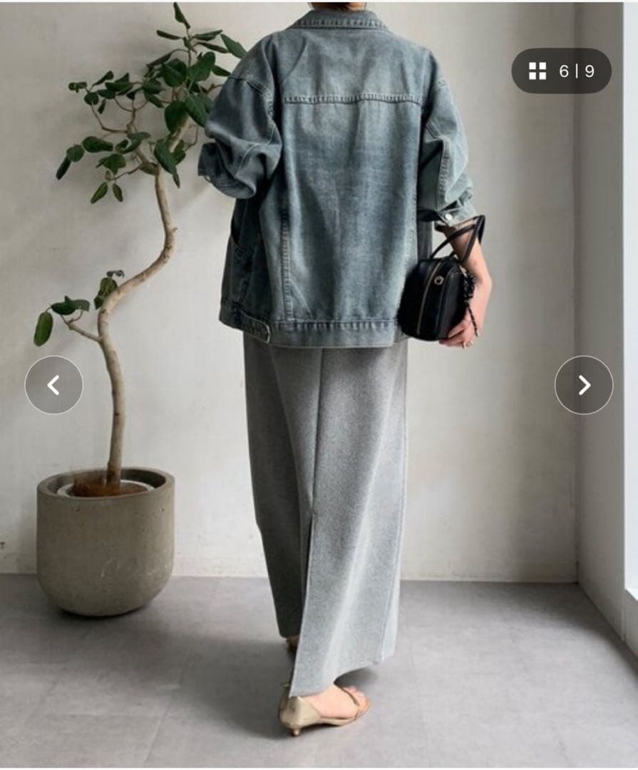 ライトブルー オーバーサイズ デニムジャケット