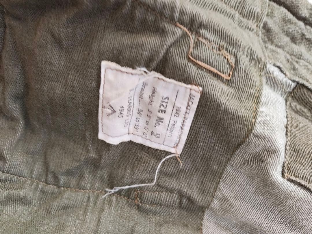 vintage イギリス軍 グリーンデニムベスト