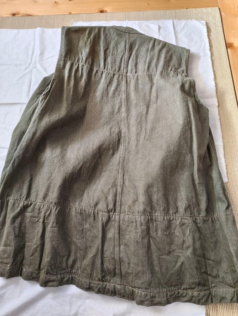 vintage イギリス軍 グリーンデニムベスト
