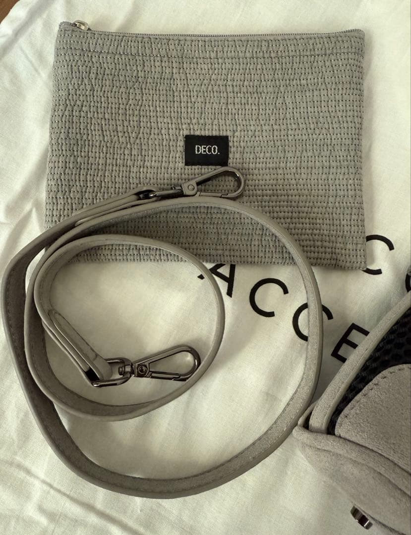 新品 Decollte Accessory メッシュバッグ グレー Sサイズ