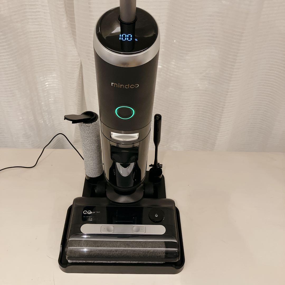 【ほぼ未使用美品】mindoo アクアエックス 水拭き掃除機 スティック掃除機