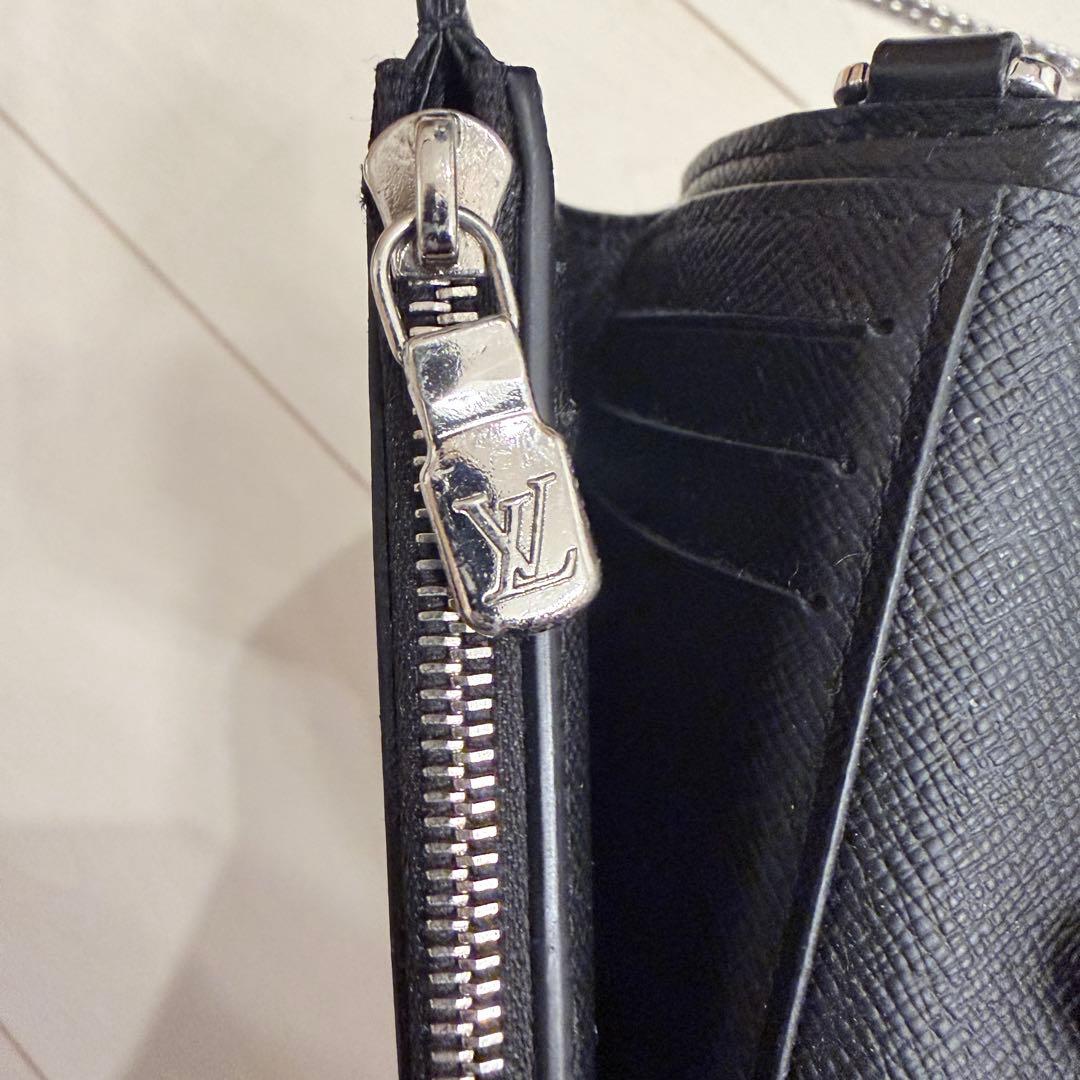 小物 Louis VuittonxSupreme Chain Wallet Black