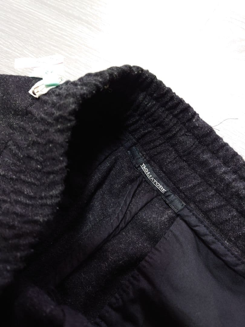 定価4.5万円【TAGLIATORE/タリアトーレ】フランネルイージーパンツ46