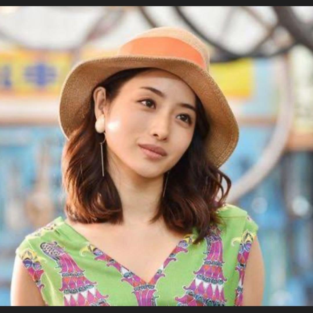 アシーナニューヨーク CAMILA カミラ ストローハット 麦わら帽子 オレンジ