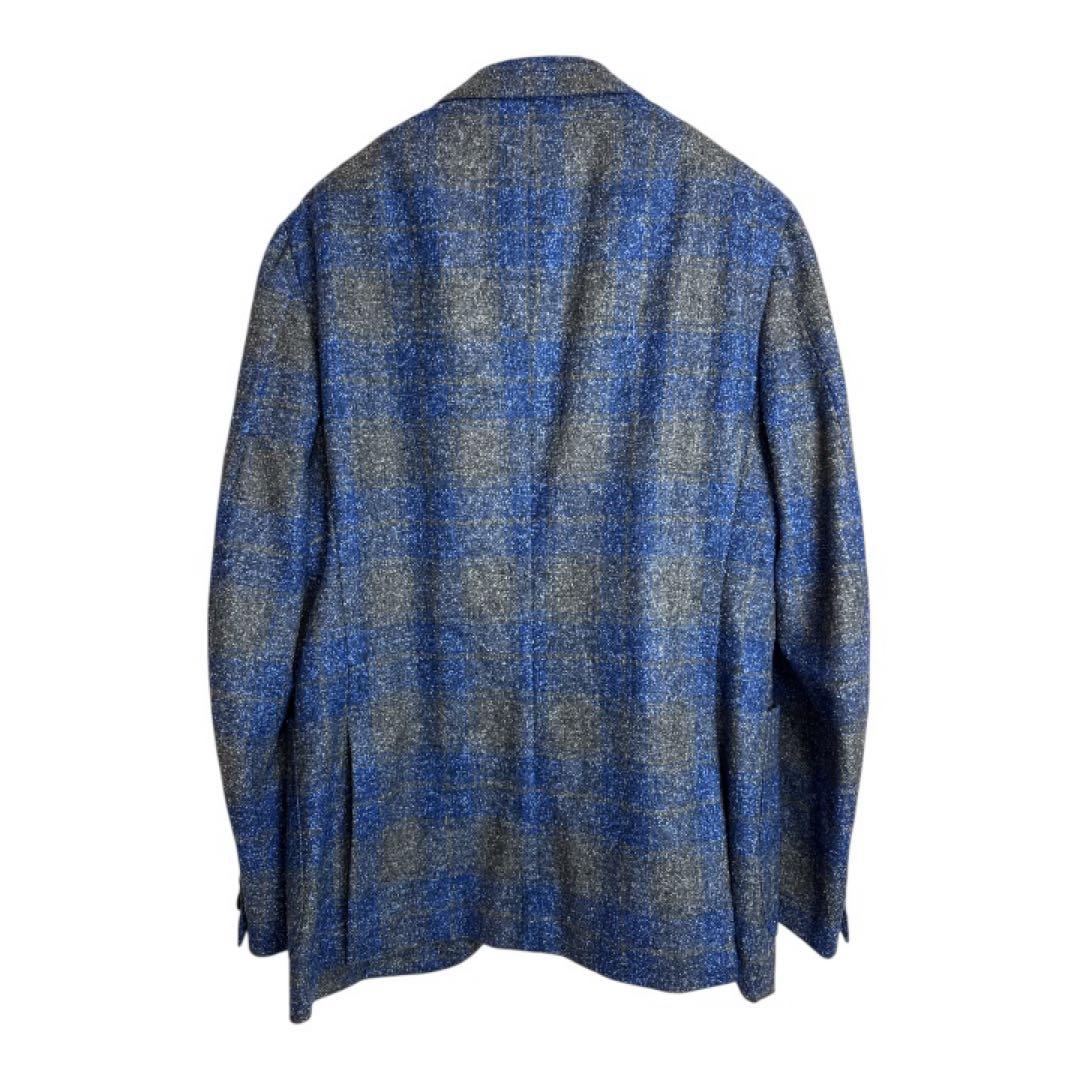 ISAIA Napoli イタリア製 チェック テーラードジャケット