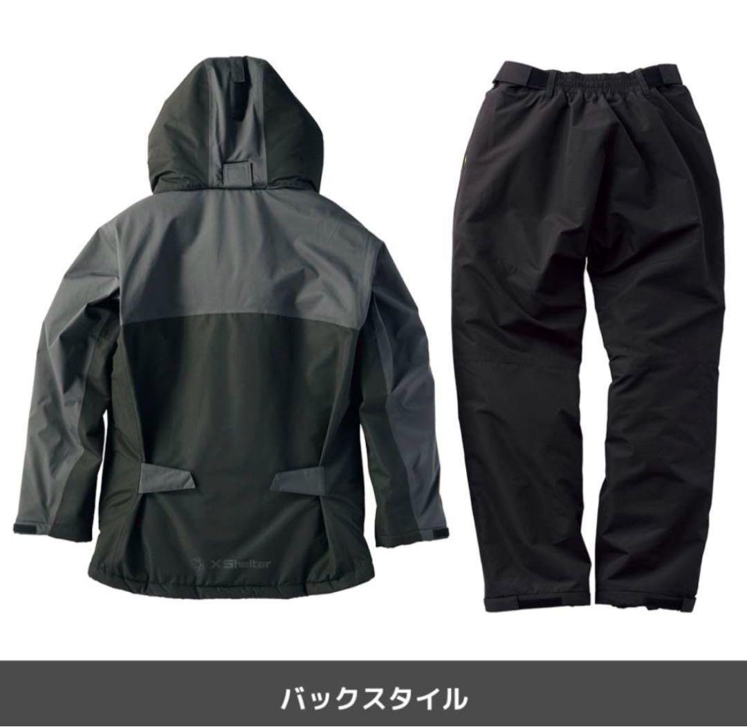 【新品】エックスシェルター 断熱 イージスプレミアム防水防寒スーツ L 上下