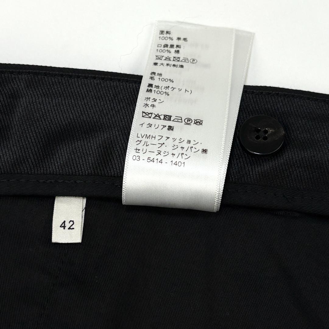 極美品 CELINE 2プリーツ バミューダショーツ / ウールギャバジン 42