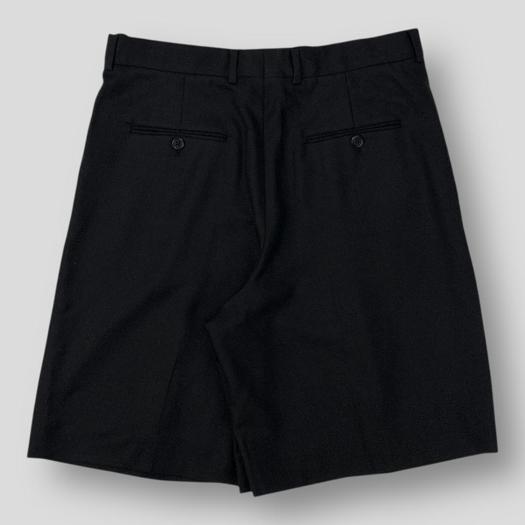 極美品 CELINE 2プリーツ バミューダショーツ / ウールギャバジン 42