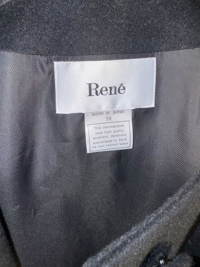 【Reneルネ】新品タグ付き定価154,000円カシミヤ✖️ウールポンチョ38
