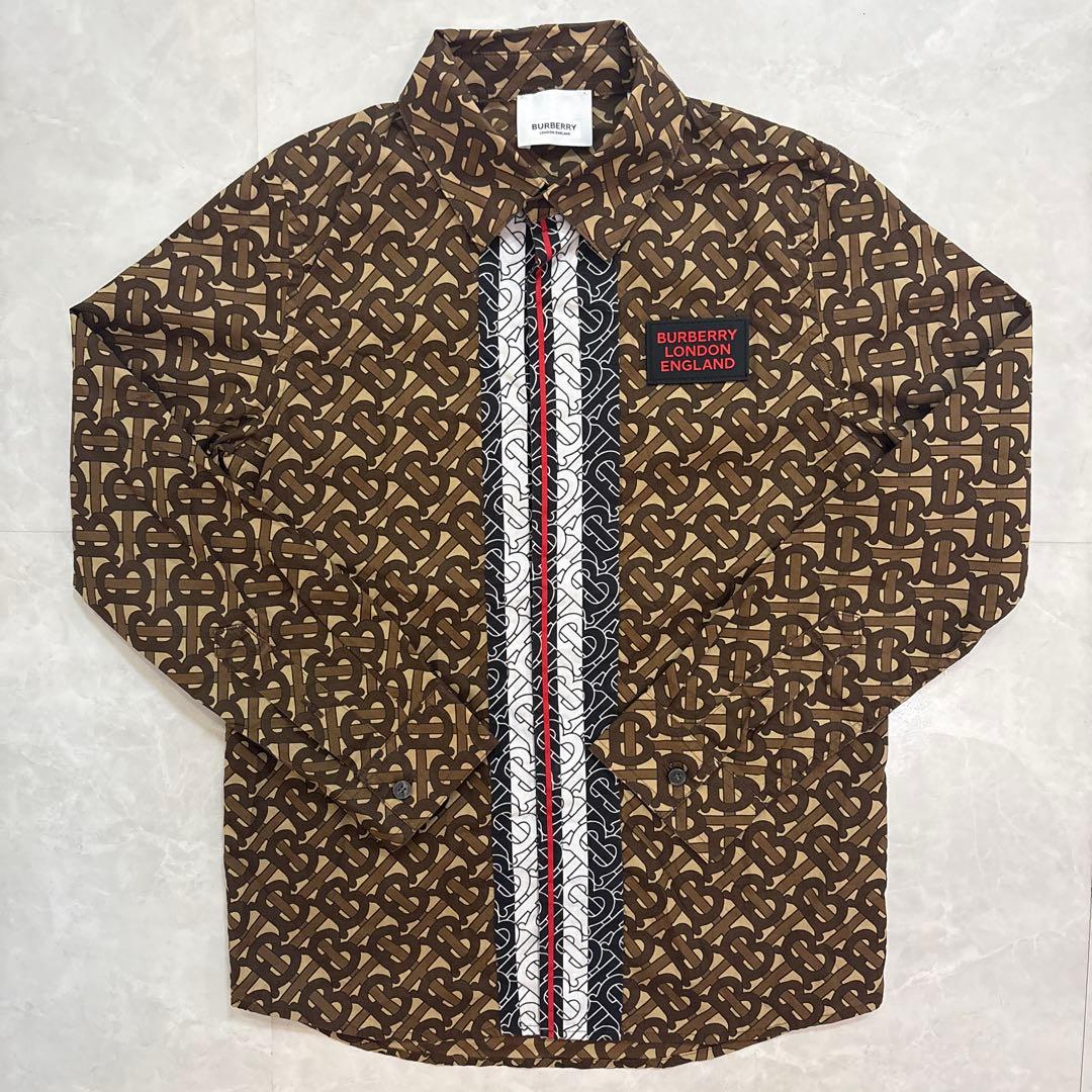 BURBERRYキッズ ロゴパターン 長袖シャツ