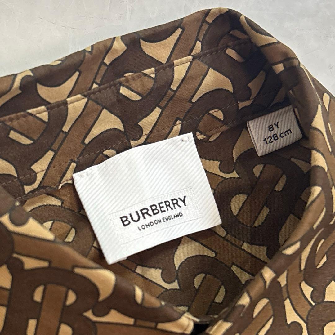 BURBERRYキッズ ロゴパターン 長袖シャツ