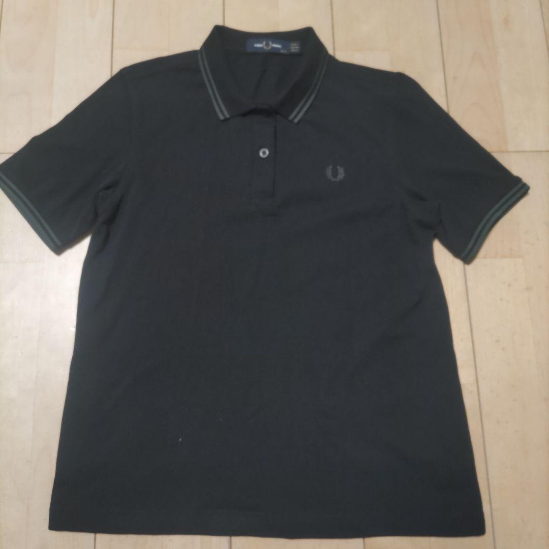 FRED PERRY 黒 ポロシャツ G3600 UK 12
