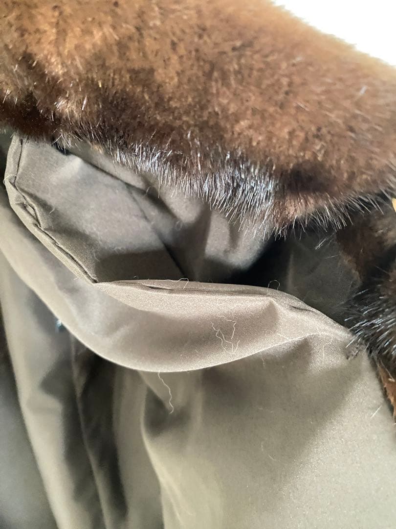 最高級ミンク フードデザインコート