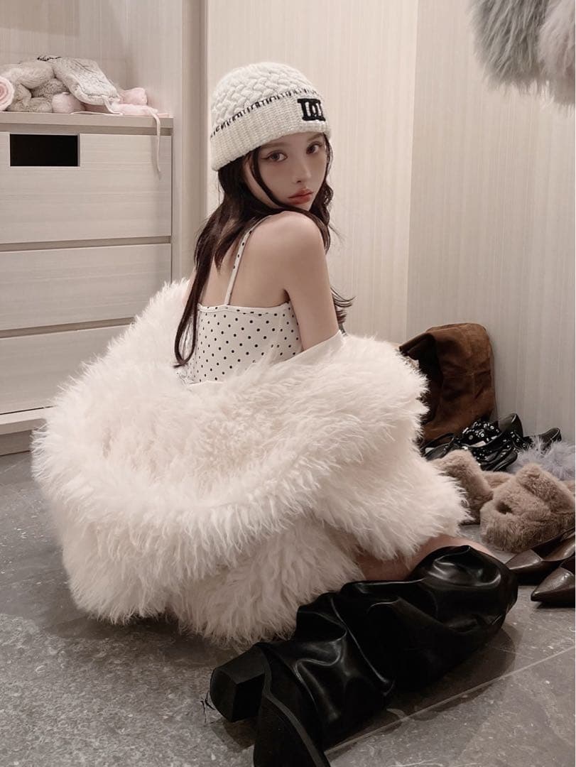 Darich DDロゴバスケットニットビーニー WHT 白