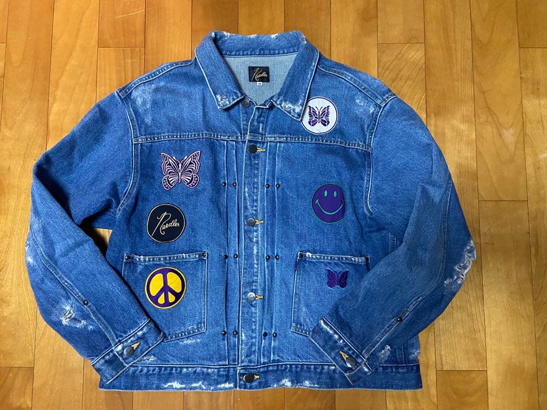 Needles ニードルス パッチカスタム デニムジャケット M