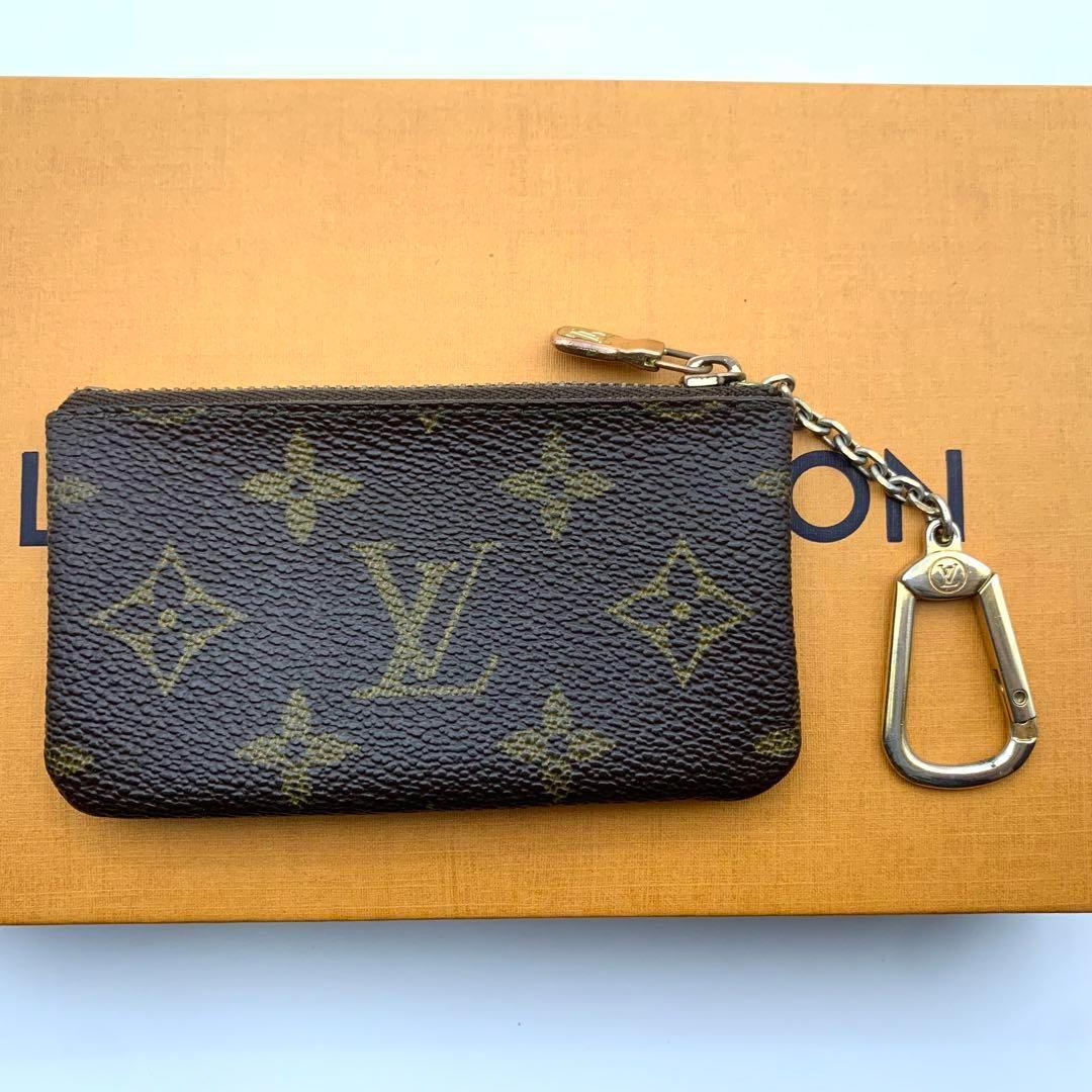 ✨美品✨ルイヴィトン ポシェットクレ ケース 小銭入れ チェーン 財布 茶
