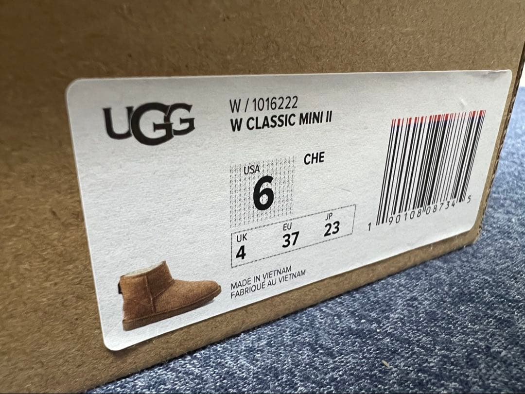 UGG ムートンブーツ ベージュ　クラシックミニⅡ 37 新作