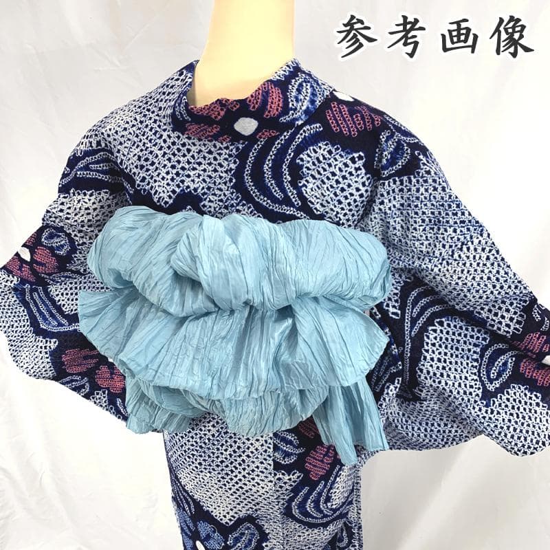 〇【最終値下げ】406mk20〇有松鳴海絞り 浴衣 花文 ややふくよか〇美品