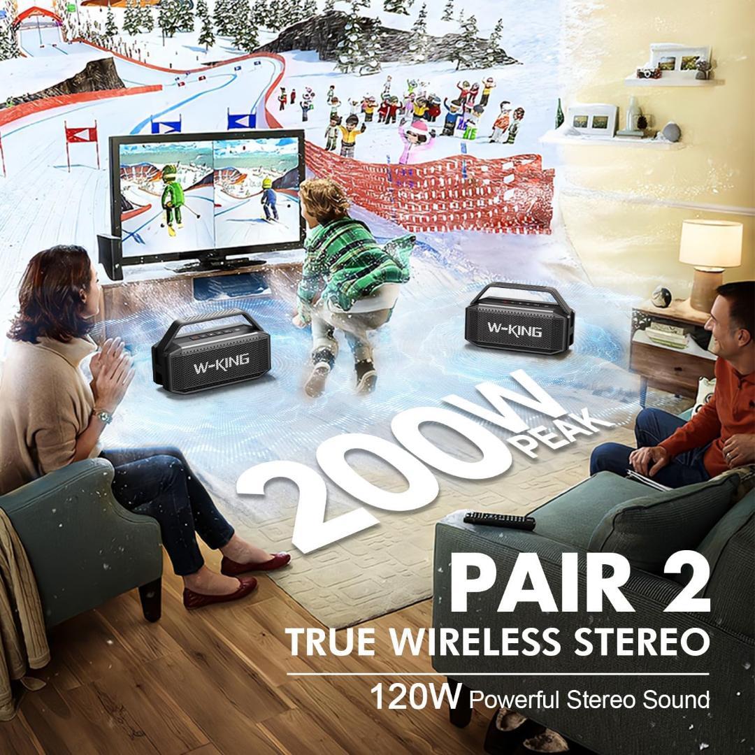 スピーカー W-KING 60W RMS 100Wピーク、スピー