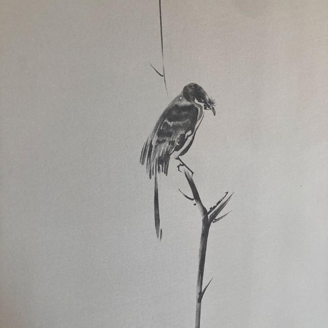 ☆掛軸☆宮本武蔵☆枯木鳴鵙図☆重要文化財☆風鎮セット【送料無料】