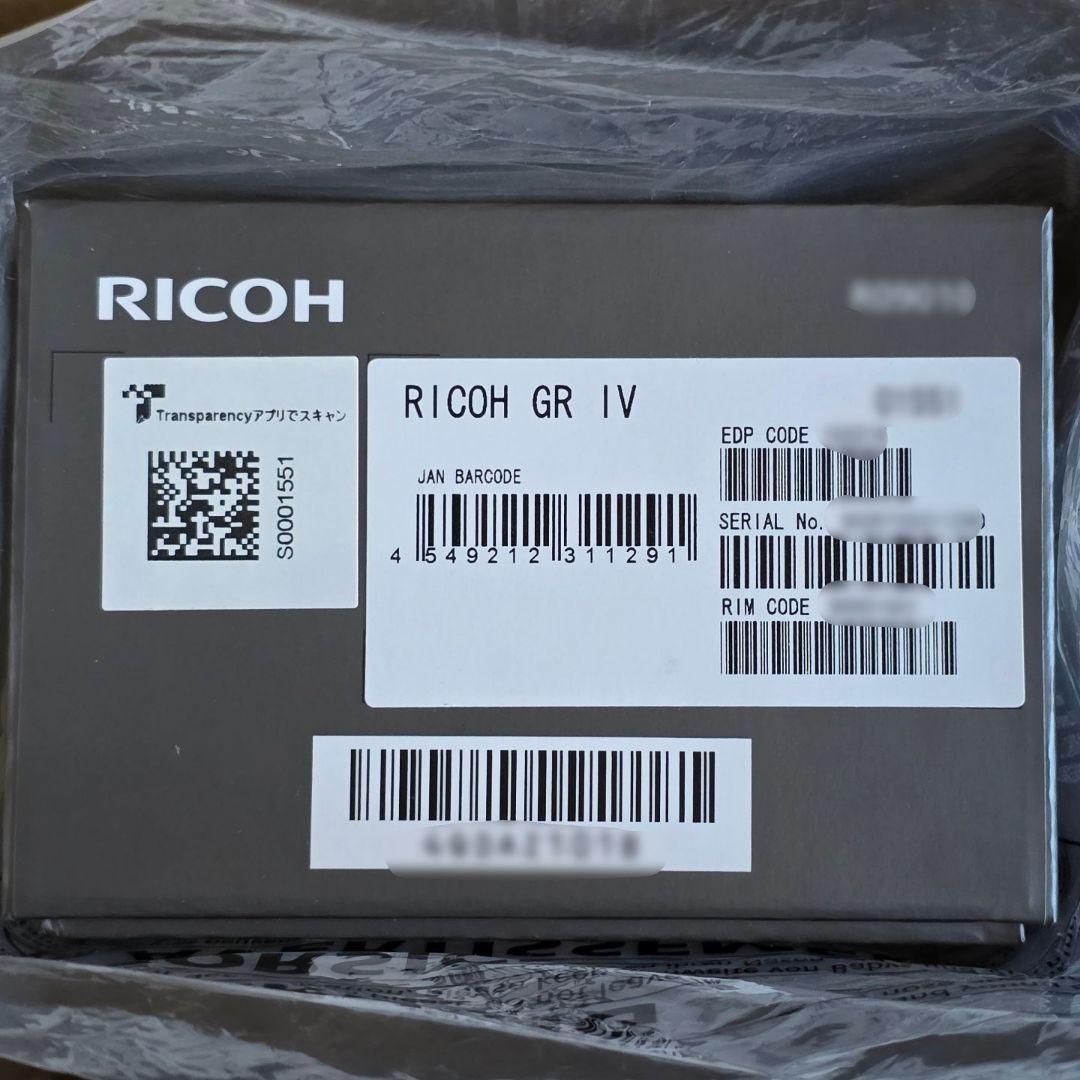 RICOH GR IV デジタルカメラ APS-C GR4 コンデジ GRIV③