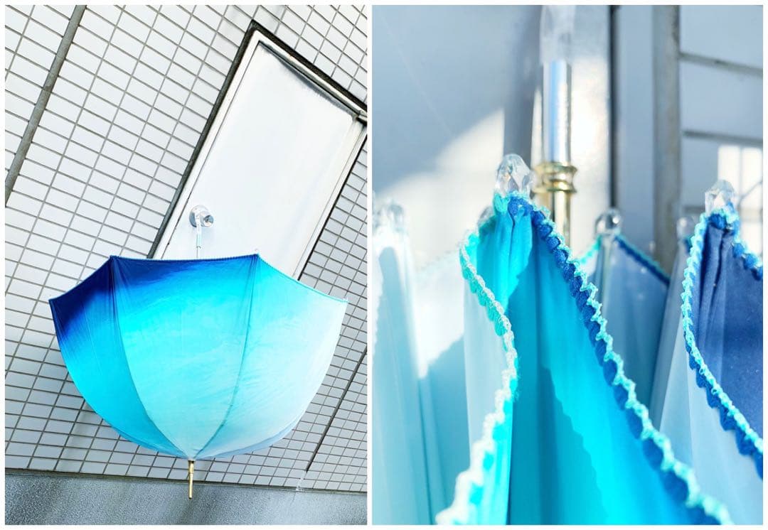 hazama 雨傘 日傘 見えないものを見ようとして見上げた夜空のアンブレラ