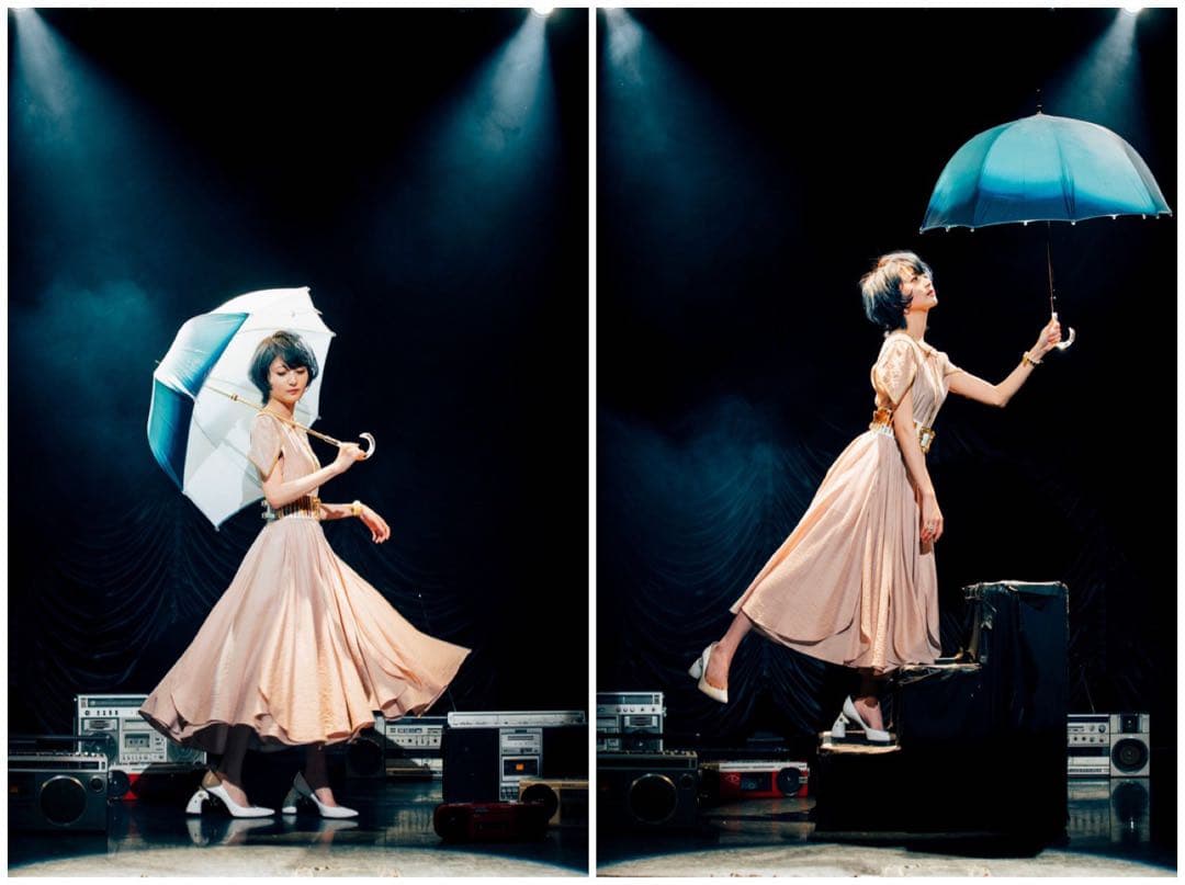 hazama 雨傘 日傘 見えないものを見ようとして見上げた夜空のアンブレラ