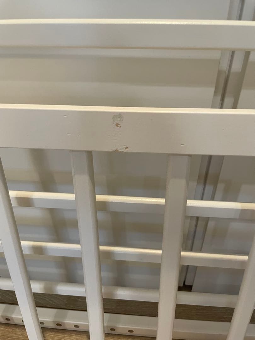 大和屋　そいねーるプラスロング ホワイト ベビーベッド