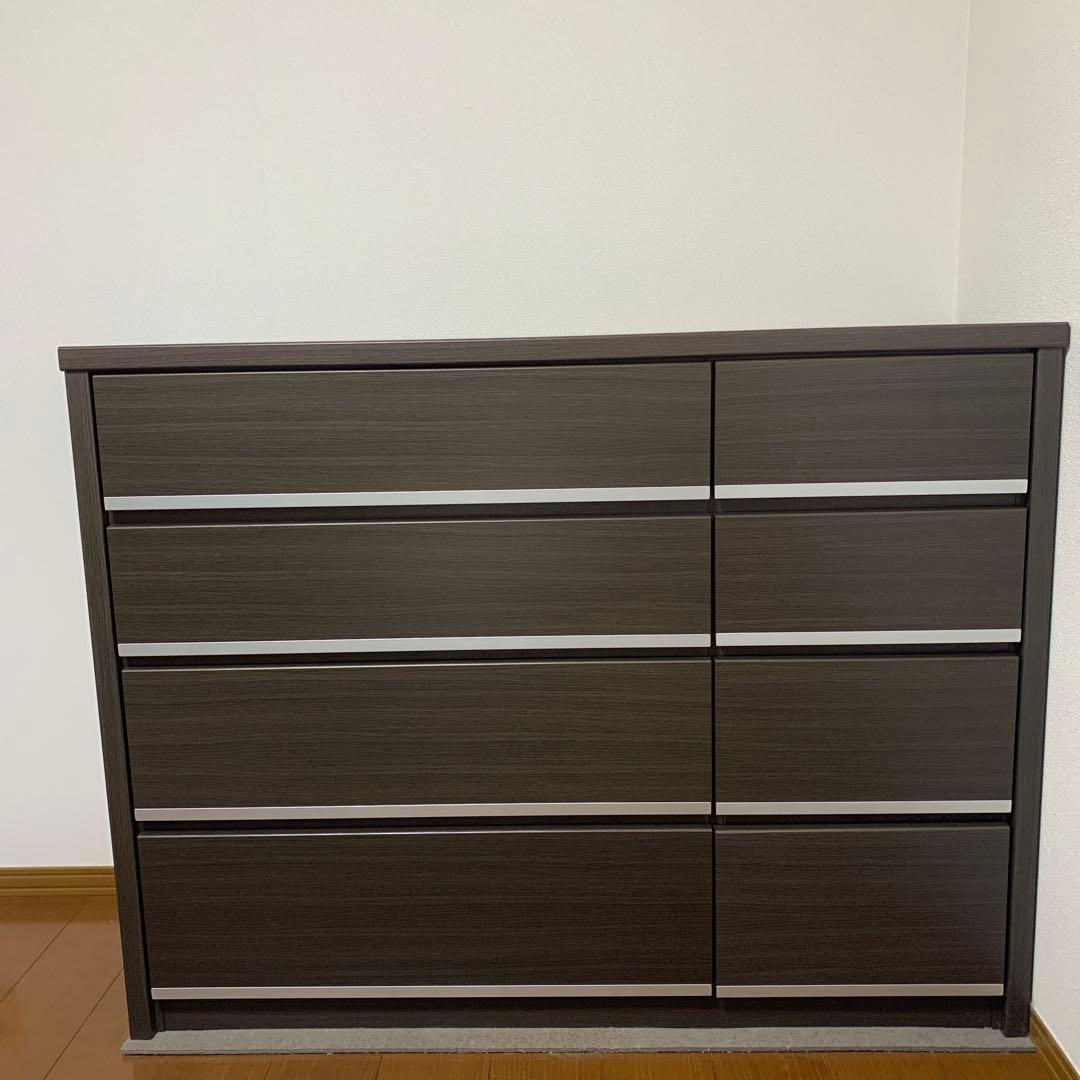 ニトリ　ローチェスト　4段　ダークブラウン