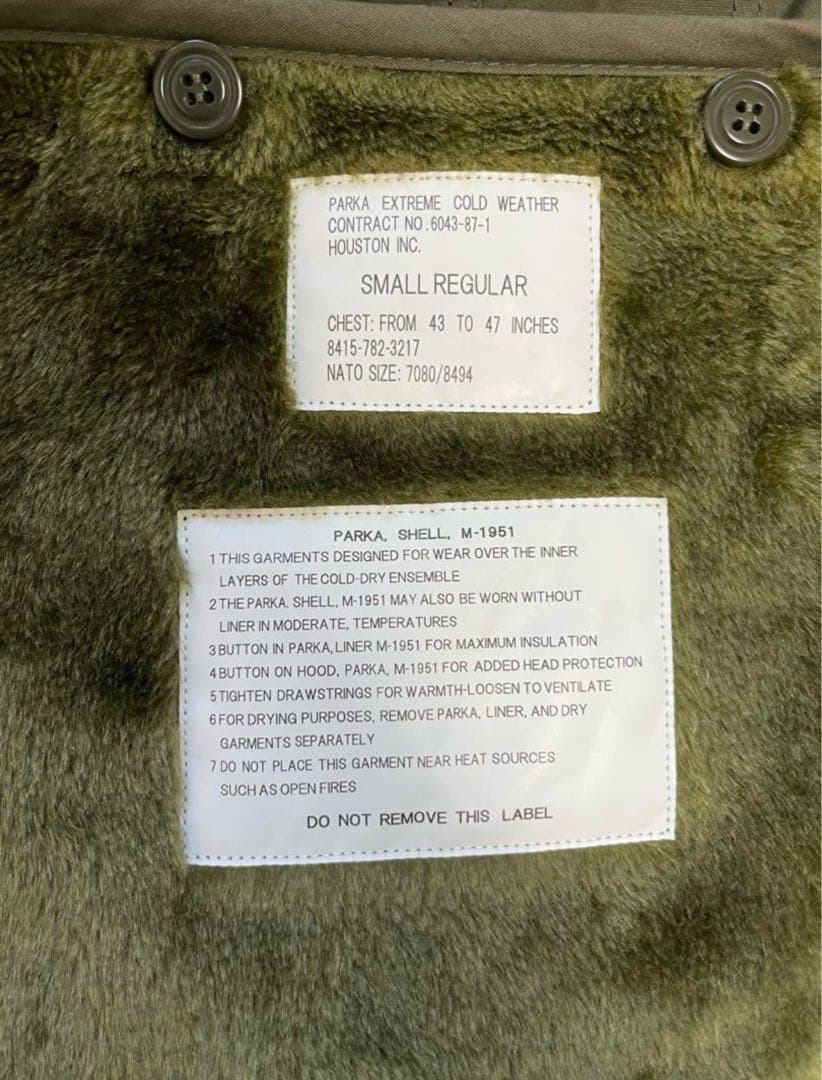 【美品】HOUSTON M-51パーカ モッズコート Sサイズ