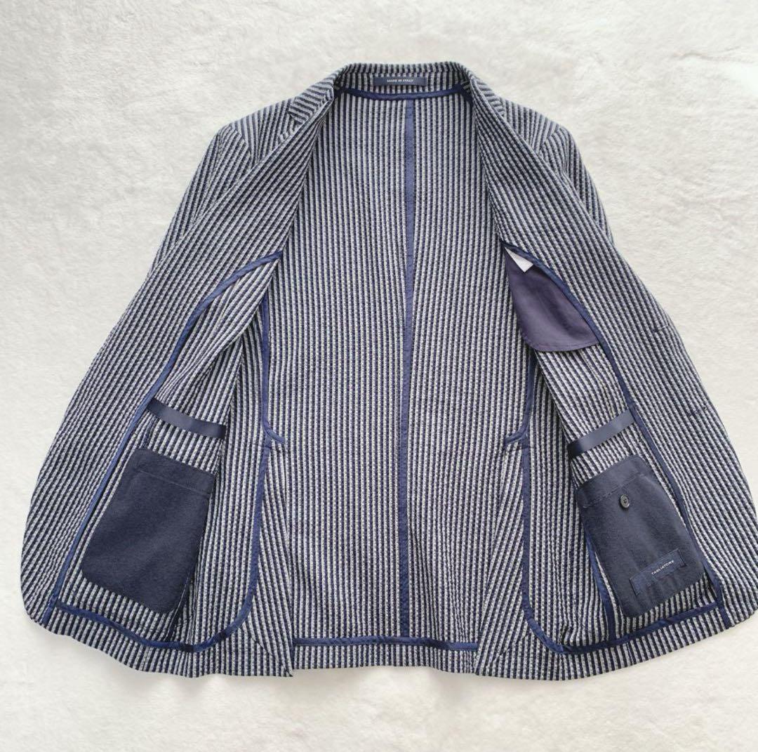 満*。様 タリアトーレ　スリーピース　シアサッカー　スーツ　ストライプ　イタリア