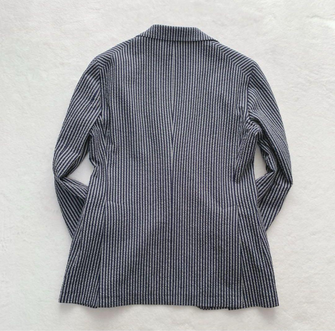 満*。様 タリアトーレ　スリーピース　シアサッカー　スーツ　ストライプ　イタリア