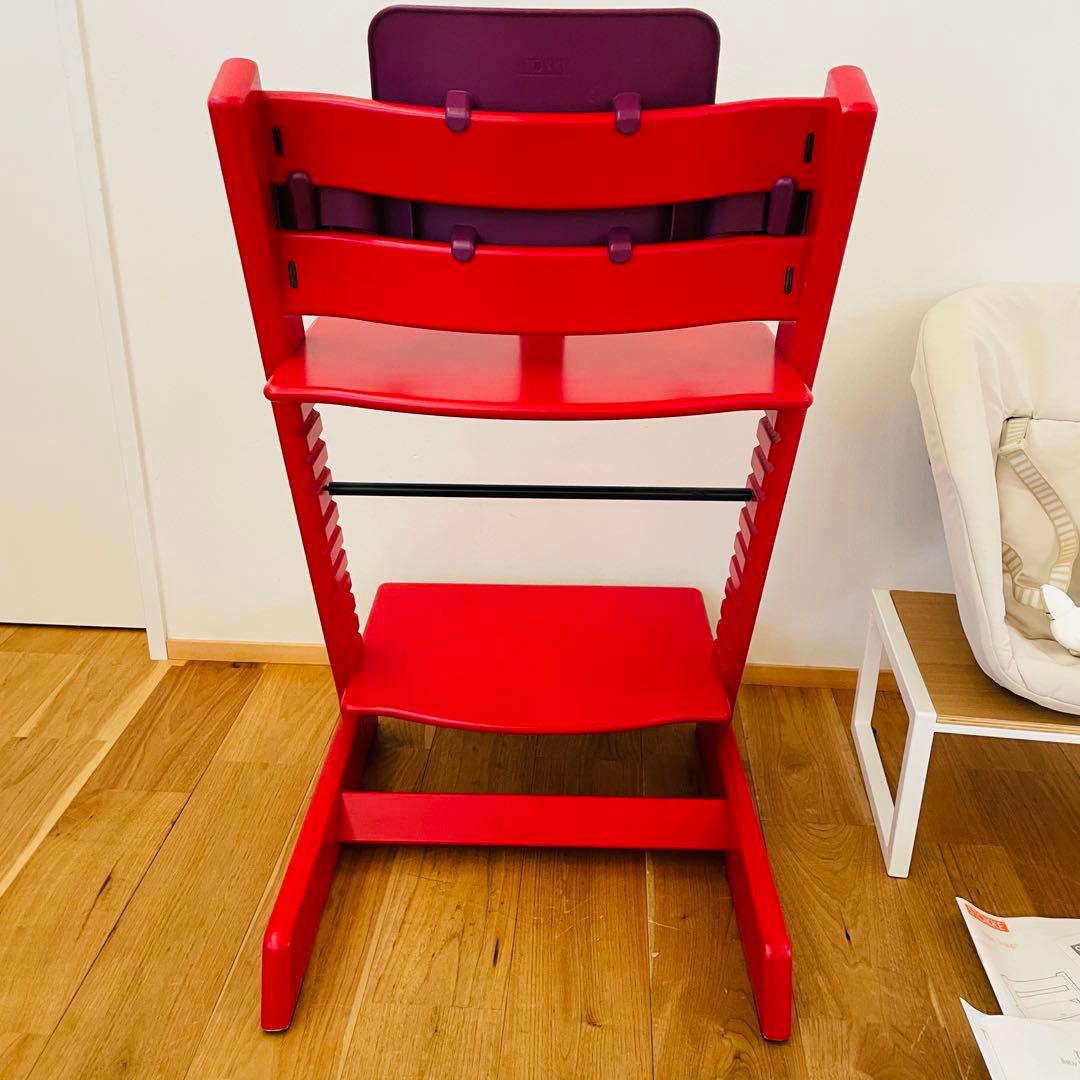 ストッケ トリップトラップ レッド ベビーセット ニューボーン 希少カラー 赤