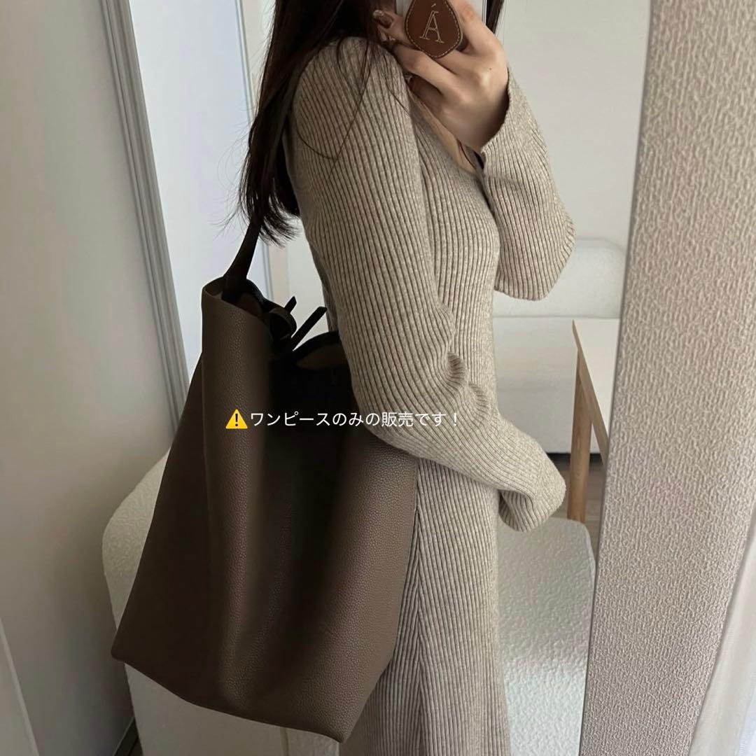 ワンピース square neck knit dress / mie ajunar