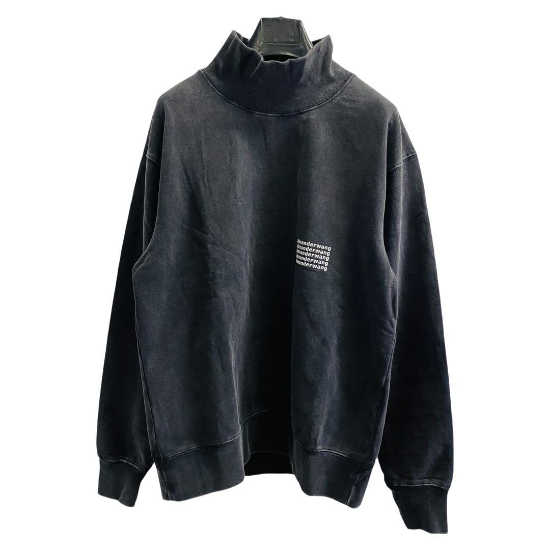Alexander Wang ダークグレー M ハイネック スウェット