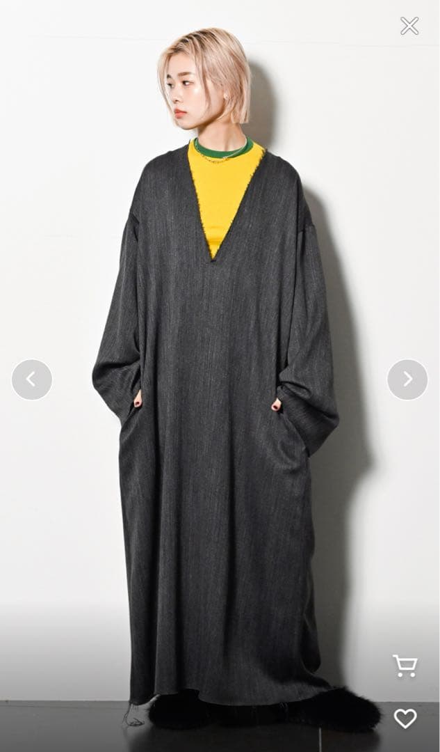 【city shop】TWEED V/N DRESS size38