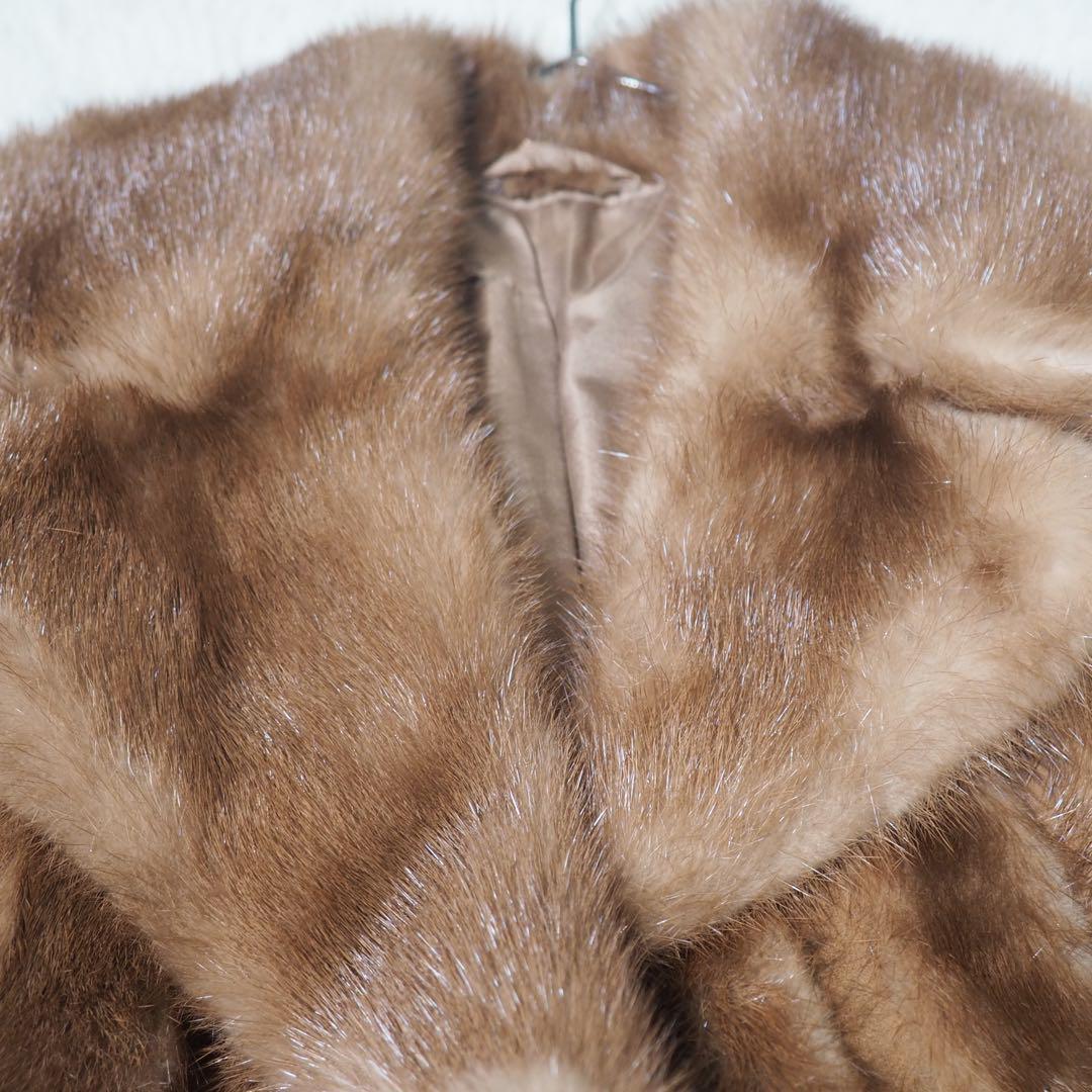 【SAGA MINK】サガミンク デミバフミンク 毛皮コート 銀サガ 極美品