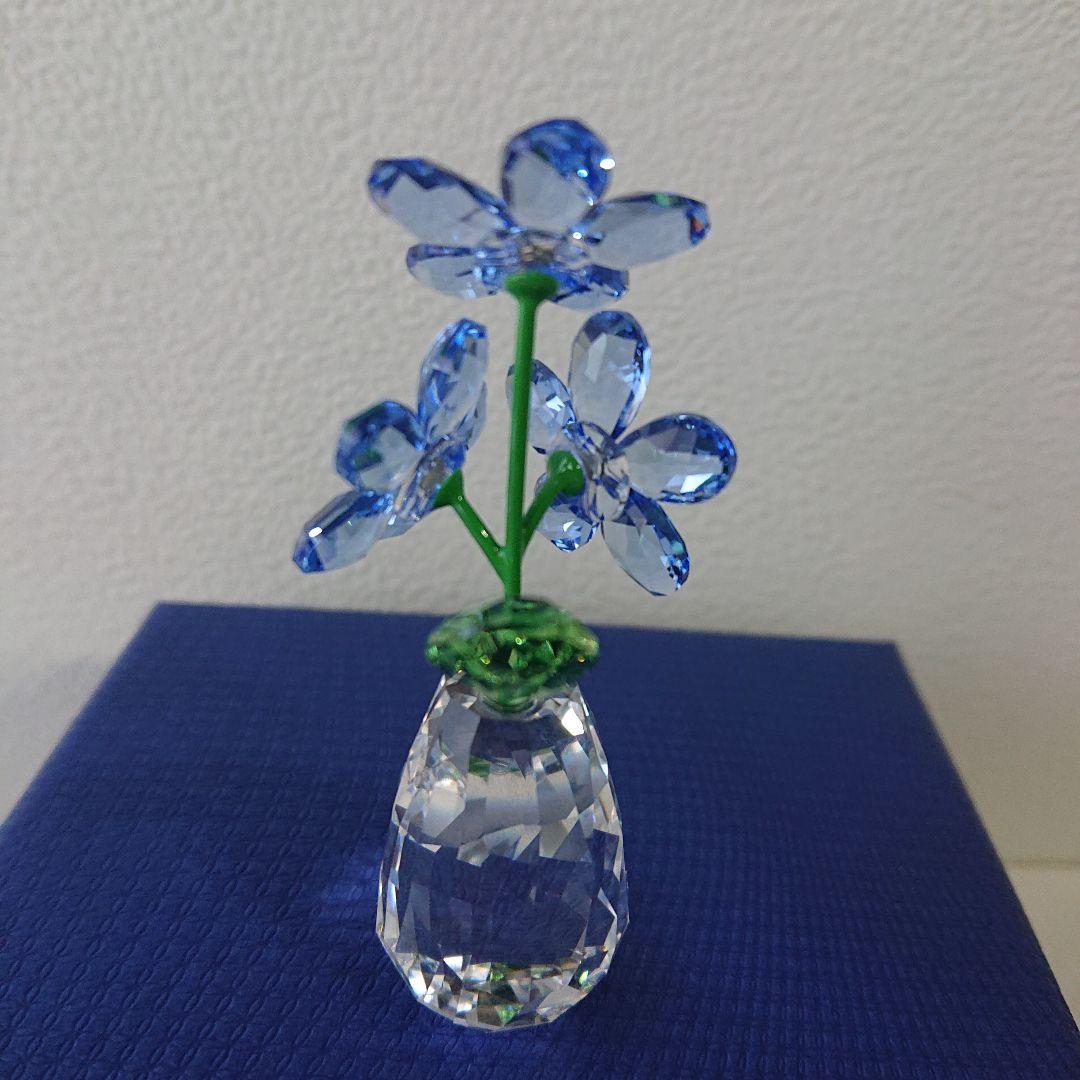 スワロフスキー 置物 忘れな草