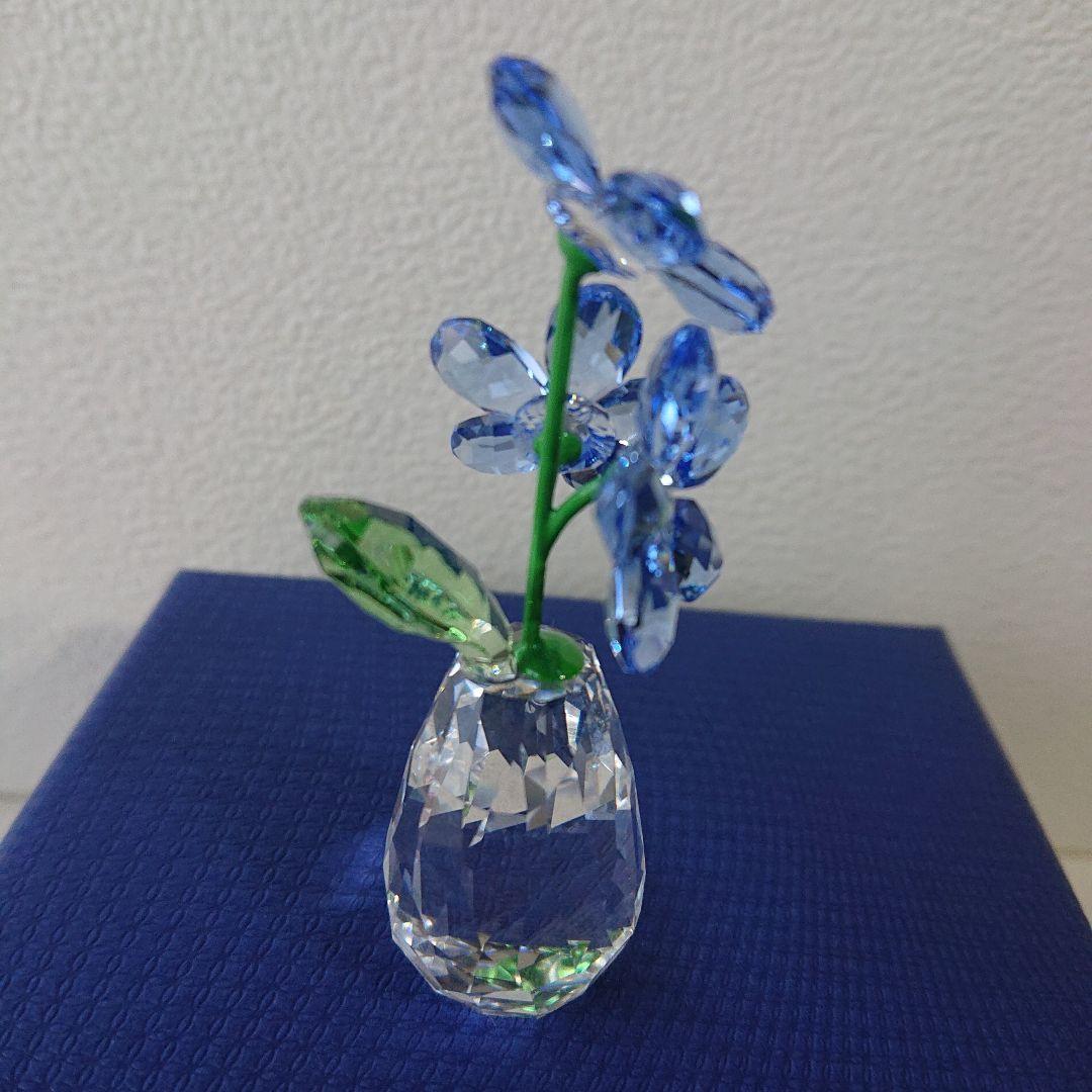スワロフスキー 置物 忘れな草