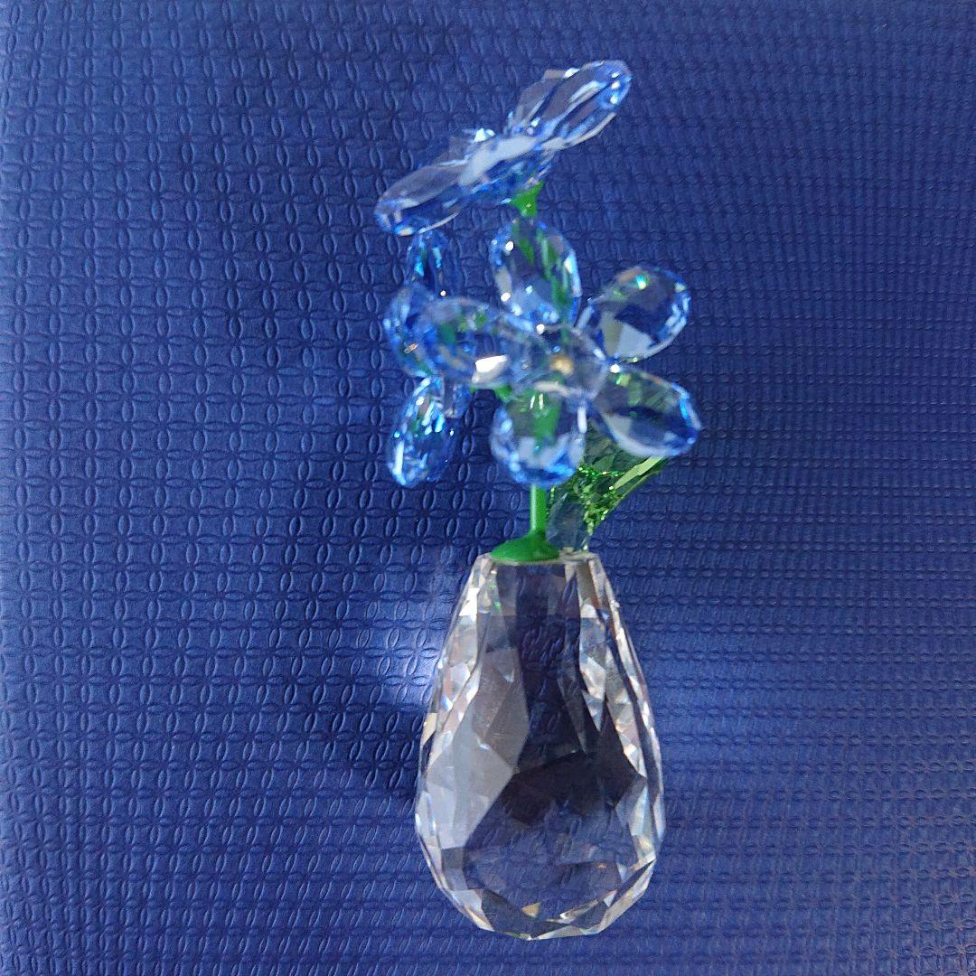 スワロフスキー 置物 忘れな草