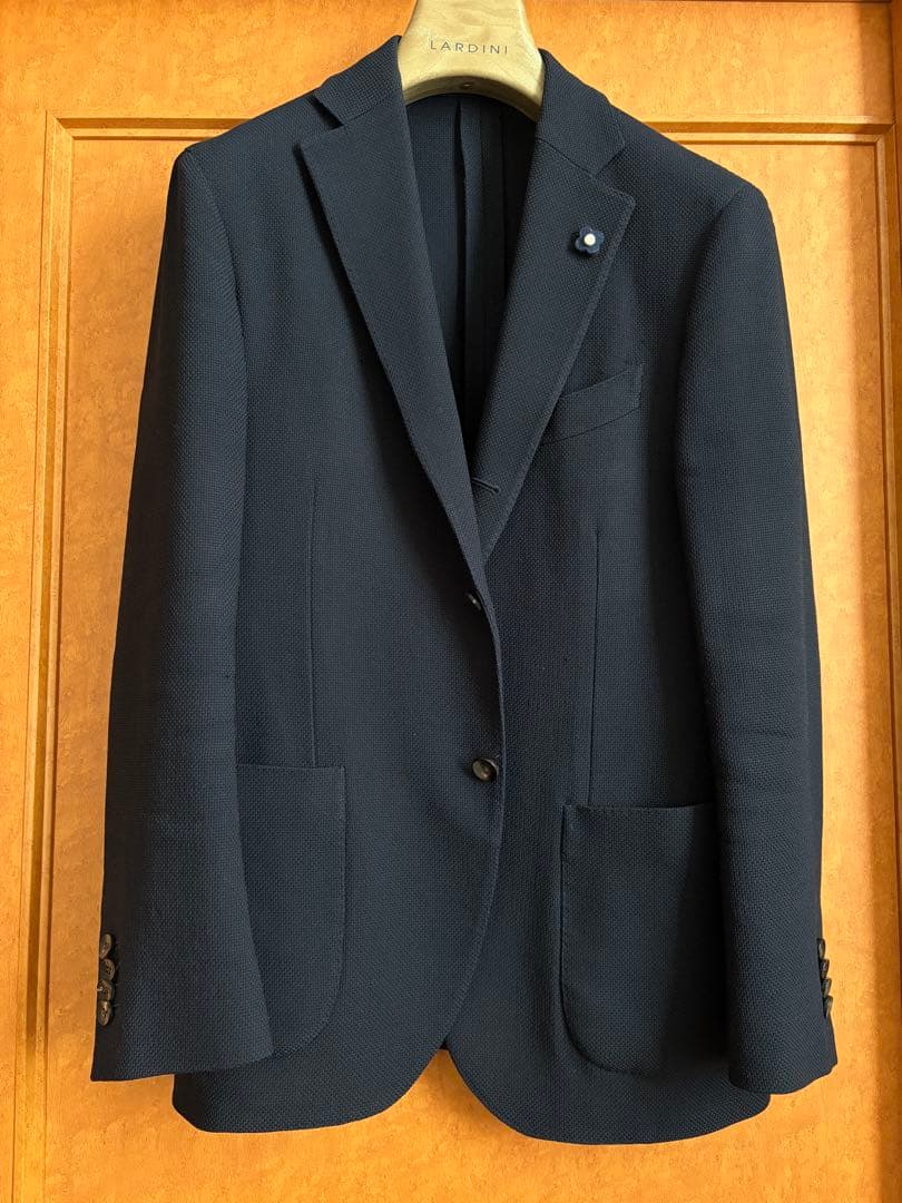 ラルディーニ　ネイビージャケット　サイズ48※ハンガー付き