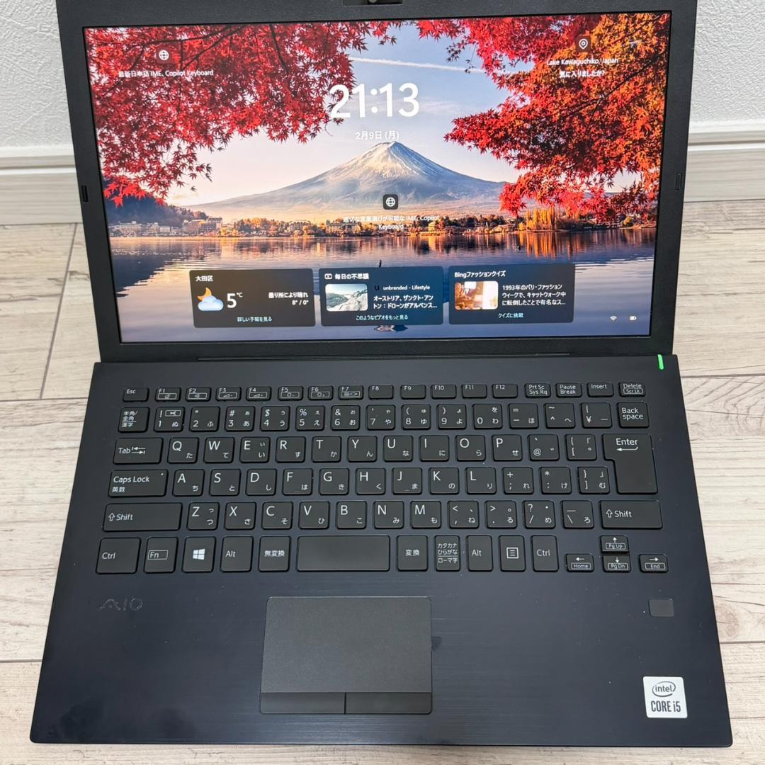 初心者でも安心の国産PC❗ VAIO Core i5 10世代 8G 256GB
