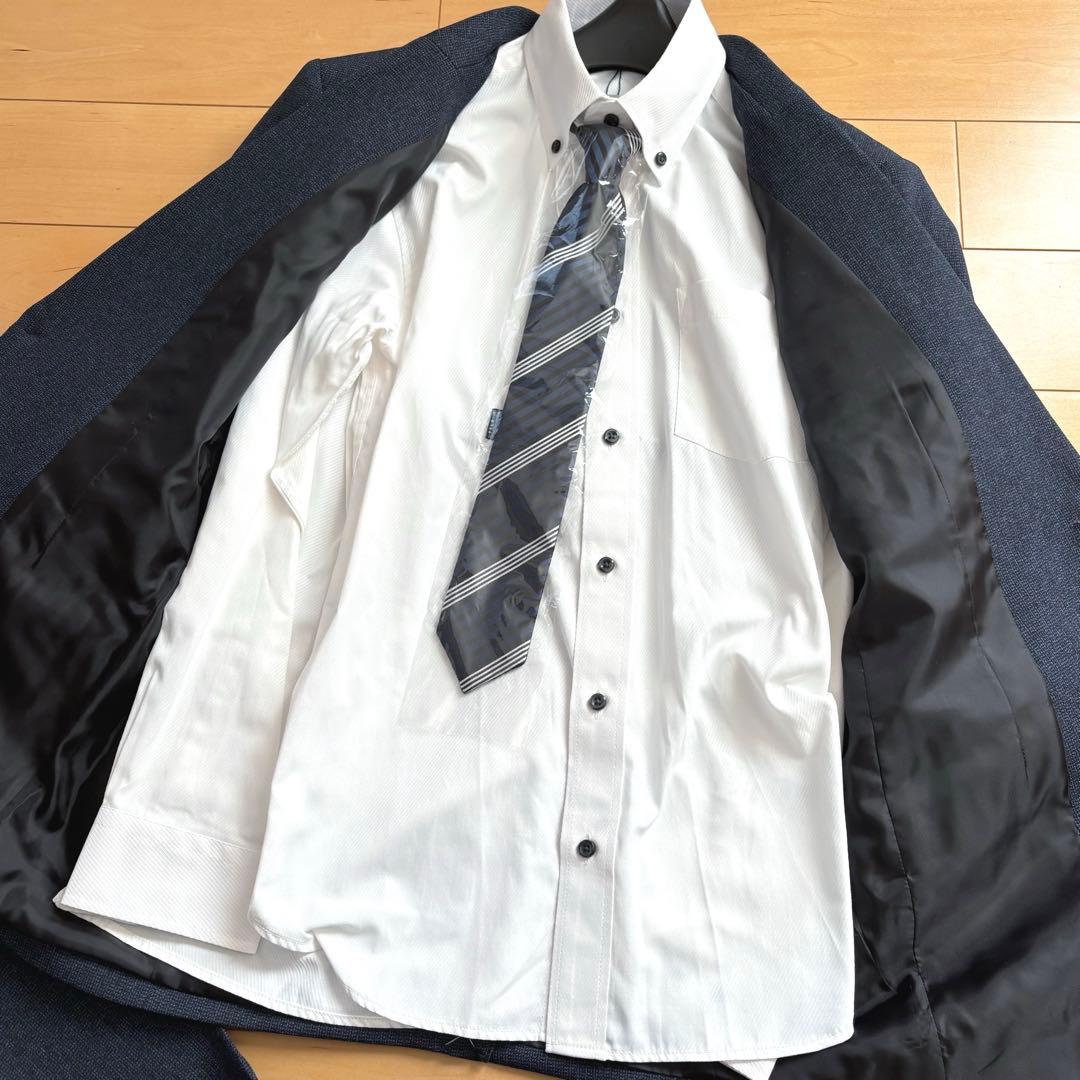 【新品】 キッズフォーマル スーツ 160 卒業式 男の子 完品 ネイビー