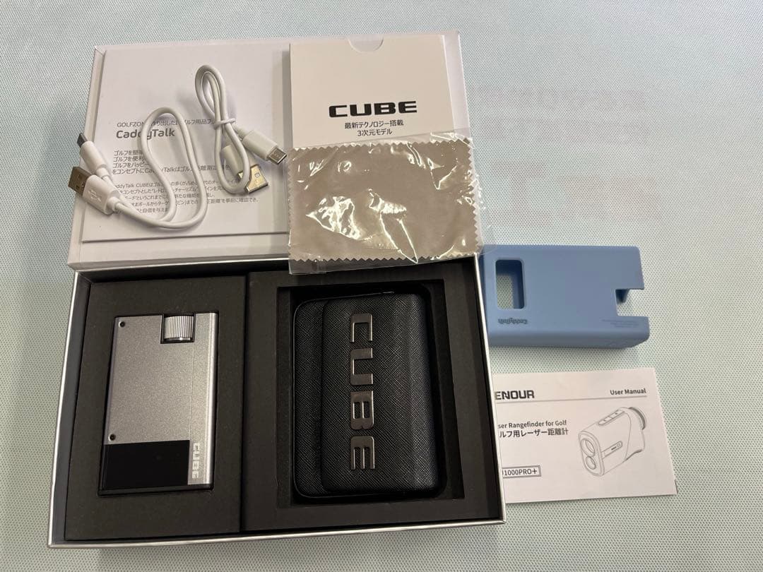 キャディートーク　キューブ　3次元モデル　レーザー　距離計　ゴルフ