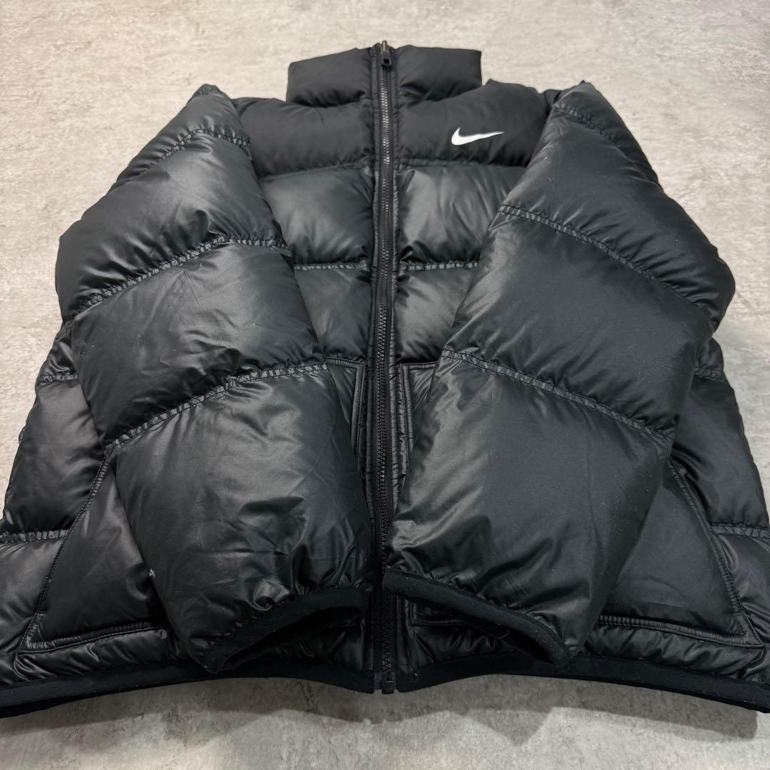 希少人気■ナイキ【L】 ダウンジャケット リバーシブル 肉厚黒 ヌプシ型 Y2K