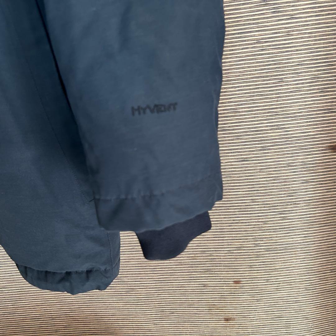 ノースフェイスダウンジャケット モッズコートネイビーフェイクファーハイベントF4